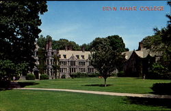 Denbigh Hall, Bryn Mawr College Pennsylvania Postcard Postcard