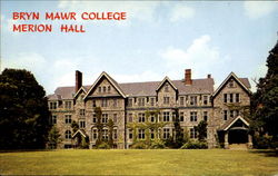 Bryn Mawr College Marion Hall Pennsylvania Postcard Postcard