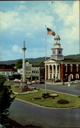 Mifflin County Court House And Monument Square Lewistown, PA Postcard Postcard