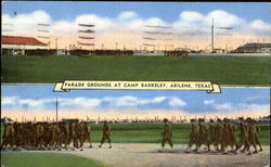 Parade Grounds At Camp Barkeley Postcard