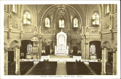 Eglise Saint-Joseph Worcester, MA Postcard Postcard