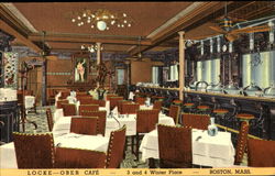 Locke Ober Café Boston, MA Postcard Postcard