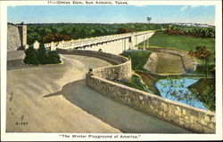 Olmas Dam San Antonio, TX Postcard Postcard