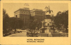 Hotel Richmond Virginia Postcard Postcard