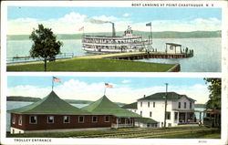 Boat Landing At Point Chautauqua Postcard