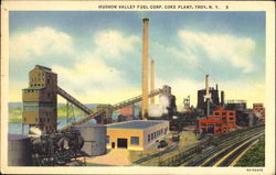 Hudson Valley Fuel Corp. Coke Plant Troy, NY Postcard Postcard