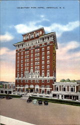 Battery Park Hotel Asheville, NC Postcard Postcard