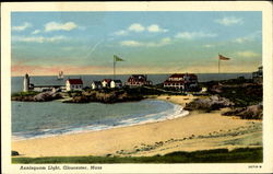 Annisquam Light Gloucester, MA Postcard Postcard