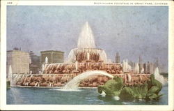 Buckingham Fountain, Grant Park Postcard