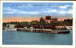 The Mastodon Crossing Mississippi River New Orleans, LA Postcard Postcard