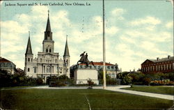 Jackson Square And St. Louis Cathedral Postcard