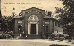 Stevens Memorial Library North Andover, MA Postcard Postcard