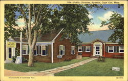 Public Libraries, Hyannis Cape Cod, MA Postcard Postcard