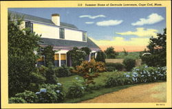 Summer Home Of Gertrude Lawrence Cape Cod, MA Postcard Postcard