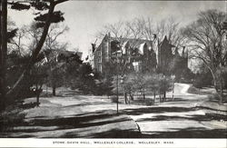 Stone-Davis Hall, Wellesley College Massachusetts Postcard Postcard