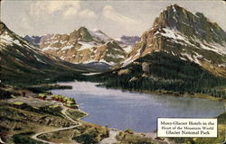 Many Glacier Hotels, Glacier National Park Postcard