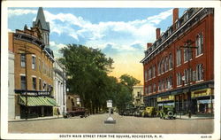 South Main Street From The Square Postcard