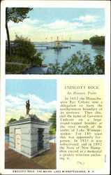 Endicott Rock Lake Winnipesaukee, NH Postcard Postcard