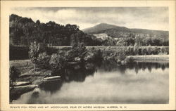 Private Fish Pond And Mt. Moosilauke, Morse Museum Warren, NH Postcard Postcard