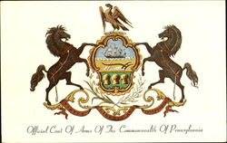 Official Coat Of Arms Of The Commonwealth Of Pennsylvania Postcard