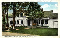 Homestead Of President Coolidge Postcard