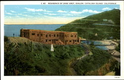 Residence Of Zane Grey Avalon, CA Postcard Postcard