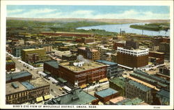 Bird's Eye View Of Wholesale District Omaha, NE Postcard Postcard