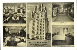 Hotel Piccadilly, 227 W. 45th St. Off Broadway New York, NY Postcard Postcard