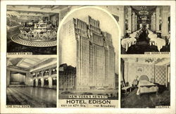 Hotel Edison, 46th to 47th Sts New York, NY Postcard Postcard