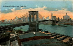 Brooklyn Bridge New York, NY Postcard Postcard