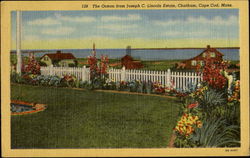 The Ocean From Joseph C. Lincoln Estate, Chatham Cape Cod, MA Postcard Postcard