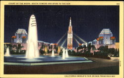 Court Of The Moon 1939 San Francisco Exposition Postcard Postcard