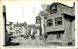 Old Unitarian Church And Old Bowen House, Mugford St Postcard