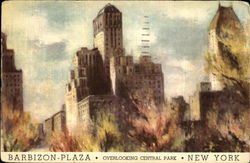 Barbizon Plaza, Central Park New York, NY Postcard Postcard