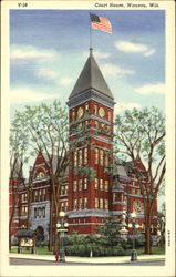 Court House Wausau, WI Postcard Postcard