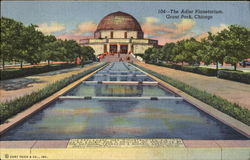 The Adler Planetarium, Grant Park Chicago, IL Postcard Postcard