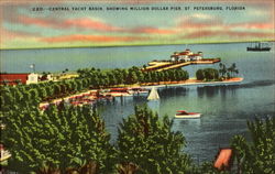 Central Yacht Basin St. Petersburg, FL Postcard Postcard