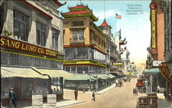 Street Scene Chinatown San Francisco, CA Postcard Postcard