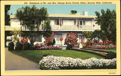 Residence Of Mr. And Mrs. George Burns Postcard