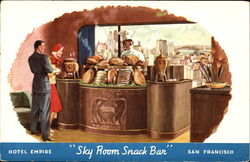 Hotel Empire Sky Room Snack Bar San Francisco, CA Postcard Postcard