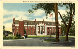 Home Of Central Manufacturers Mutual Insurance Co. Van Wert, OH Postcard Postcard