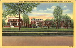 Elyria Memorial Hospital And Gates Hospital Ohio Postcard Postcard