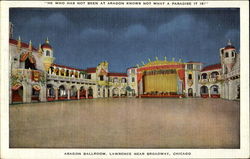 Aragon Ballroom Chicago, IL Postcard Postcard