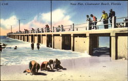 New Pier Clearwater Beach, FL Postcard Postcard