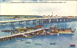 Municipal Dock St. Augustine, FL Postcard Postcard