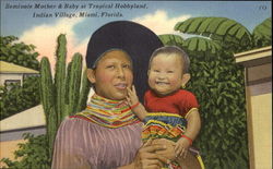 Seminole Mother & Baby Postcard