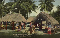 Musa Isle Indian Village, N. W. 25th Ave. and 16th Street Postcard