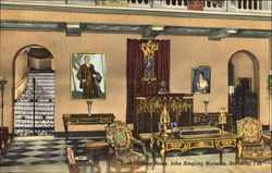 Living Room John Ringling Mansion Sarasota, FL Postcard Postcard