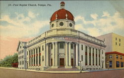 First Baptist Church Postcard