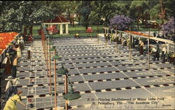 Playing Shuffleboard, Mirror Lake Park St. Petersburg, FL Postcard Postcard